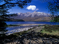 A view across Loch Clair from close to Coulin Lodge in Torridon
