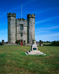 The folly of Hiorne Tower in Arundel Park, West Sussex