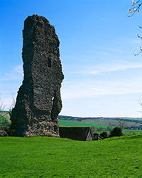 The remains of the gatehouse of Bramber Castle