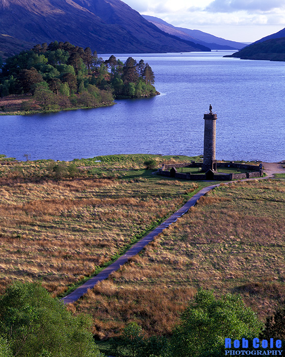 The monument to the Unknown Highlander at the head of Loch Shiel