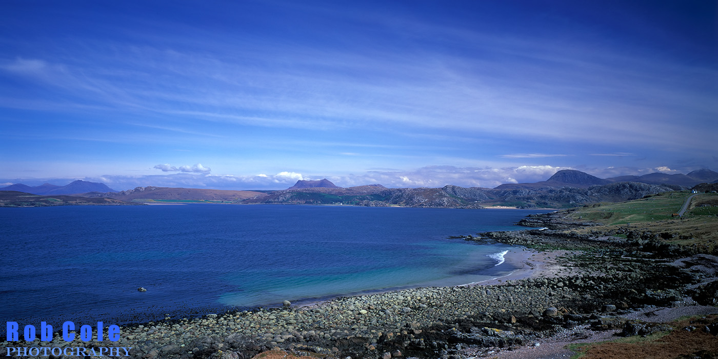 A view looking northward across Gruinard Bay