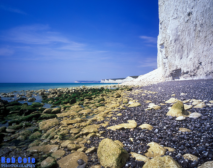 The brilliant white cliffs of the Seven Sisters at Brirling Gap
