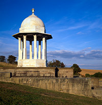 The First World War Sikh Chattri memorial on the South Downs above Brighton