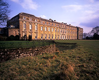 A late winter view of the North facing frontage of Petworth House