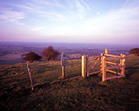 A view from the South Downs at Ditchling Down